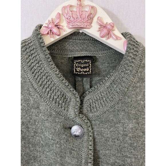 Vintage Boos Loden Green Jacket Made In Austria 100% Wool Trachten - Picture 3 of 9